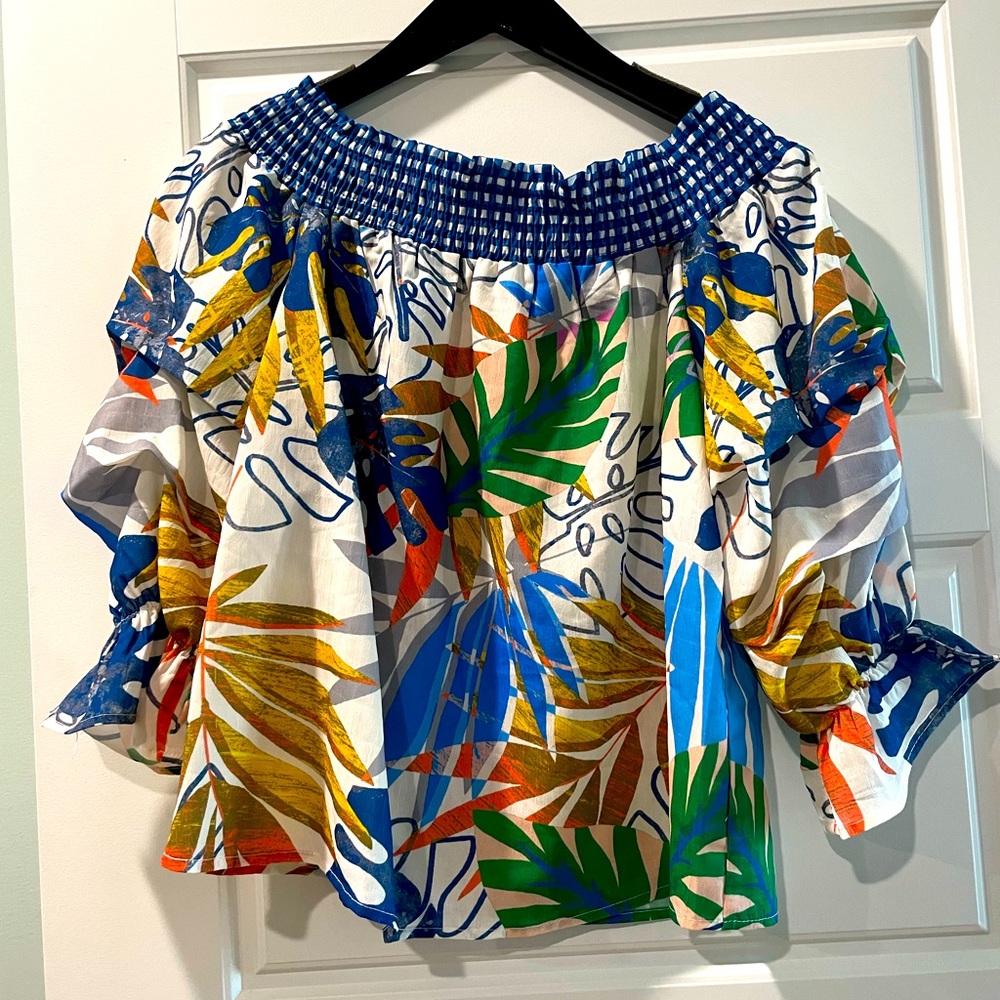 EUC Jealous Tomato off the shoulder top size Small